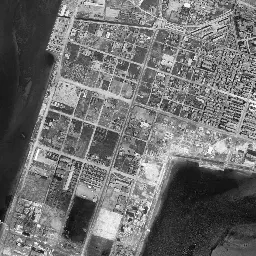 宇品・広島港地区周辺の 1961〜1969 年の空中写真