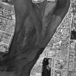 宇品・広島港地区周辺の 1961〜1969 年の空中写真