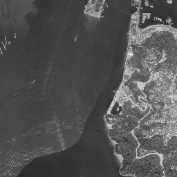 宇品・広島港地区周辺の 1961〜1969 年の空中写真