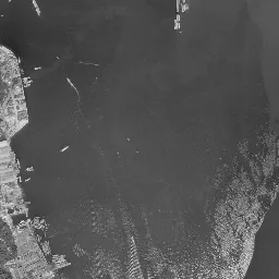 宇品・広島港地区周辺の 1961〜1969 年の空中写真
