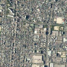 宇品・広島港地区周辺の現在の空中写真