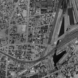 うめきた (グランフロント大阪)周辺の 1961〜1969 年の空中写真