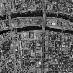 うめきた (グランフロント大阪)周辺の 1961〜1969 年の空中写真