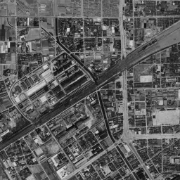 梅小路 (京都鉄道博物館)周辺の 1961〜1969 年の空中写真