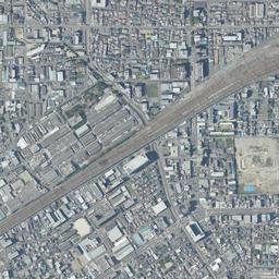 梅小路 (京都鉄道博物館)周辺の現在の空中写真