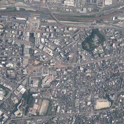 東田 (八幡製鉄所東田地区)周辺の現在の空中写真