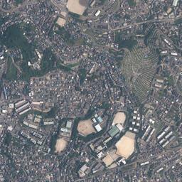 東田 (八幡製鉄所東田地区)周辺の現在の空中写真