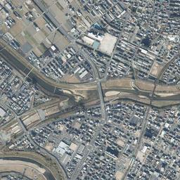 四日市 霞ヶ浦地区周辺の現在の空中写真