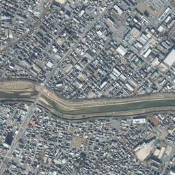 四日市 霞ヶ浦地区周辺の現在の空中写真